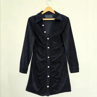 پیراهن مخمل کبریتی