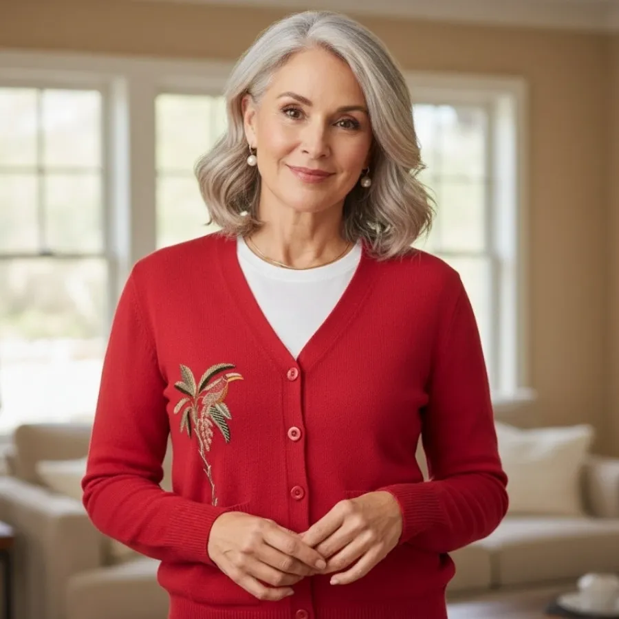 بافت دکمه دار زنانه