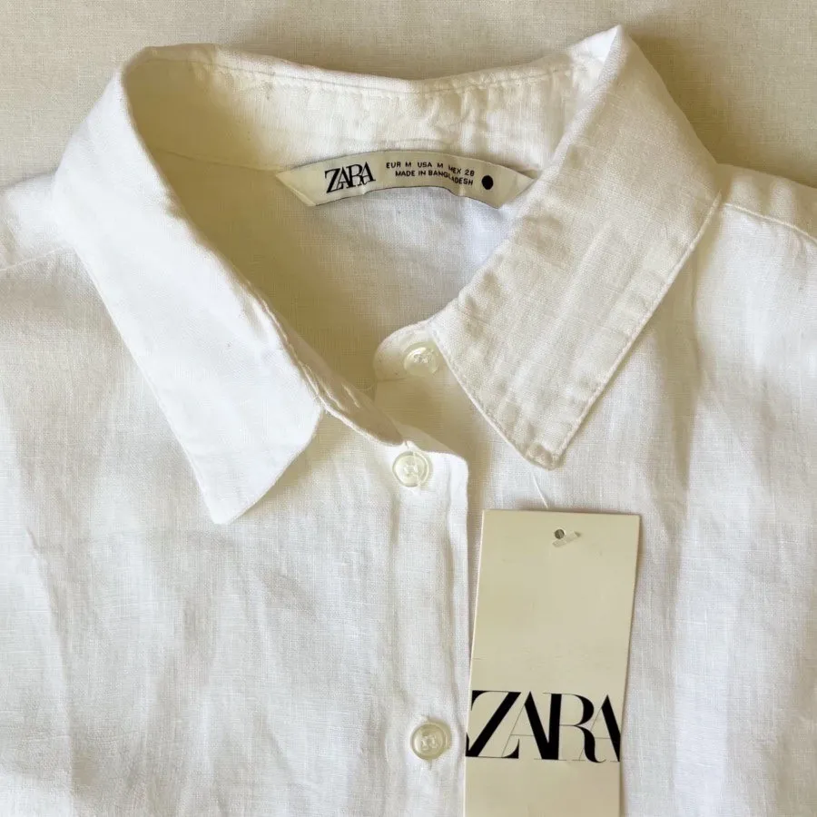 شومیز لینن زارا