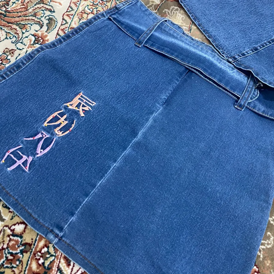 تاپ دامن دخترانه جین