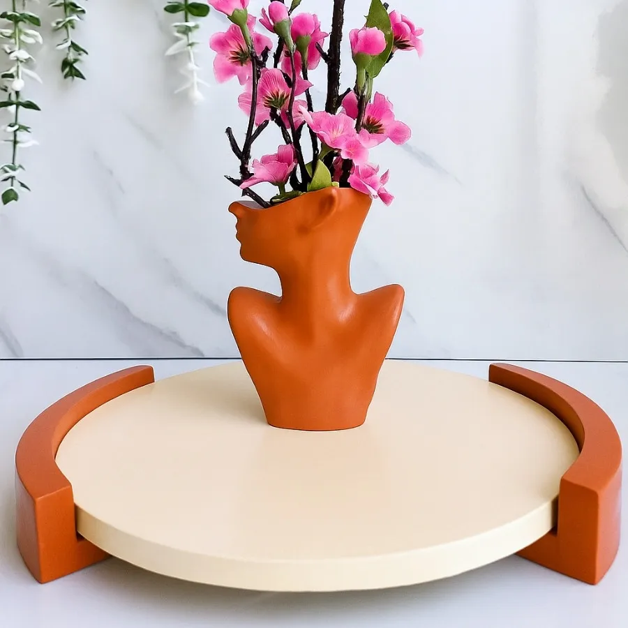 گلدان و سینی و جادستمالی