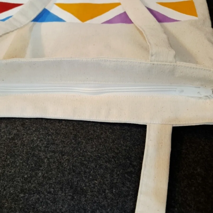 کیف پارچه ای طرح هندسی 2