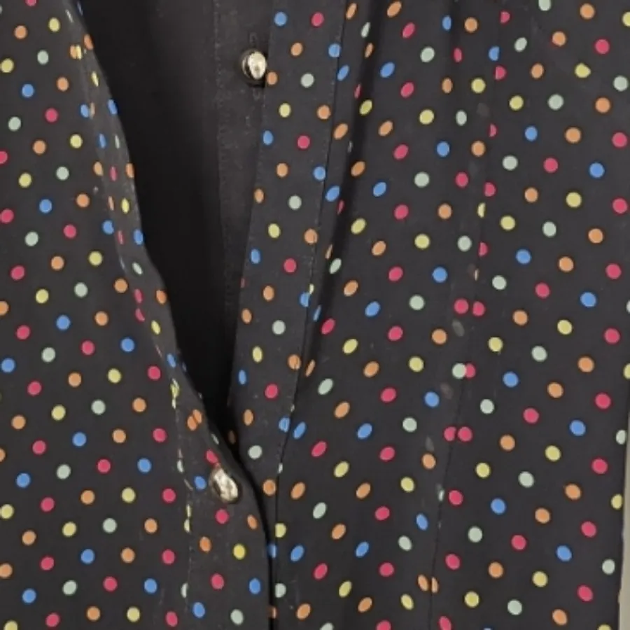 پیرهن مشکی خال خالی رنگی