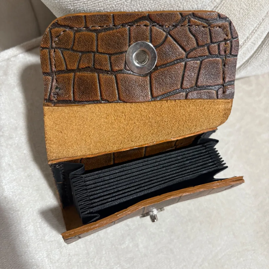 کیف کارت چرم دست دوز