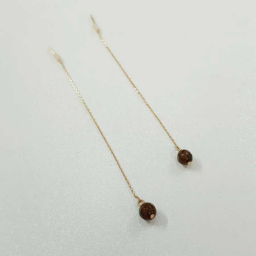 گوشواره بخیه ای سنگ اصل