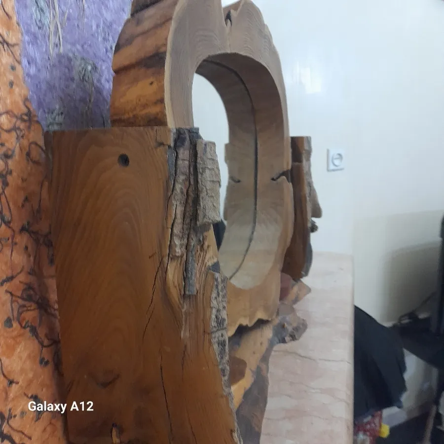 آینه  روستیک چوب گردو