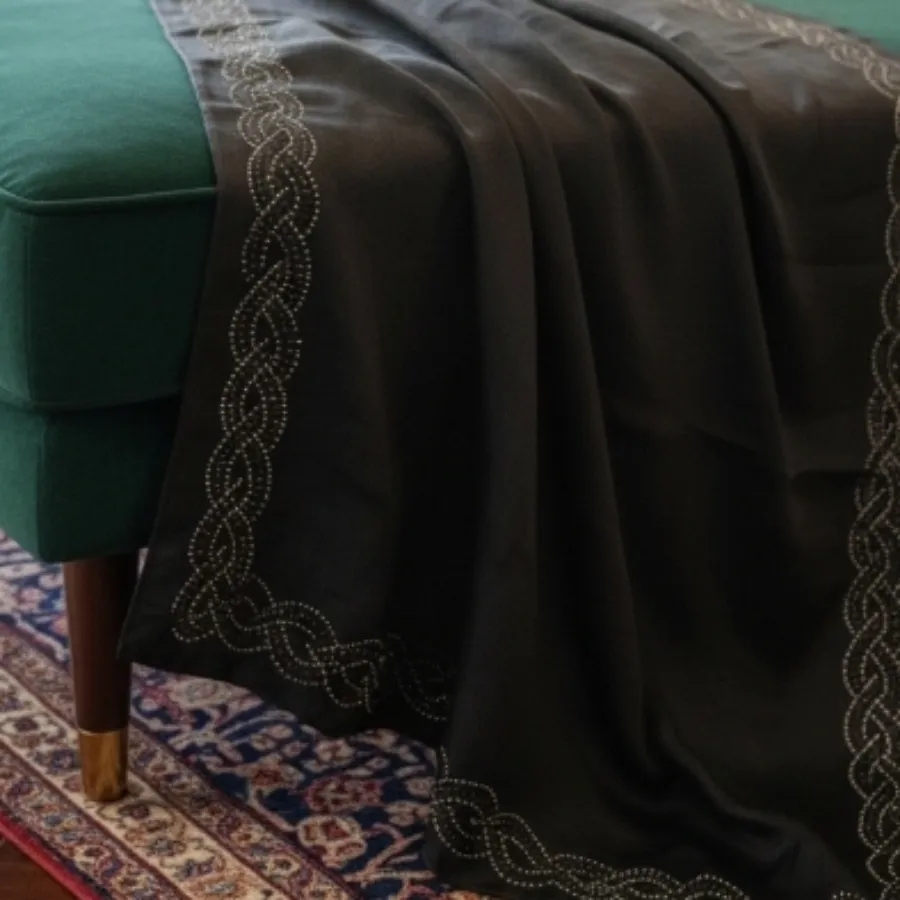 شال مشکی مجلسی