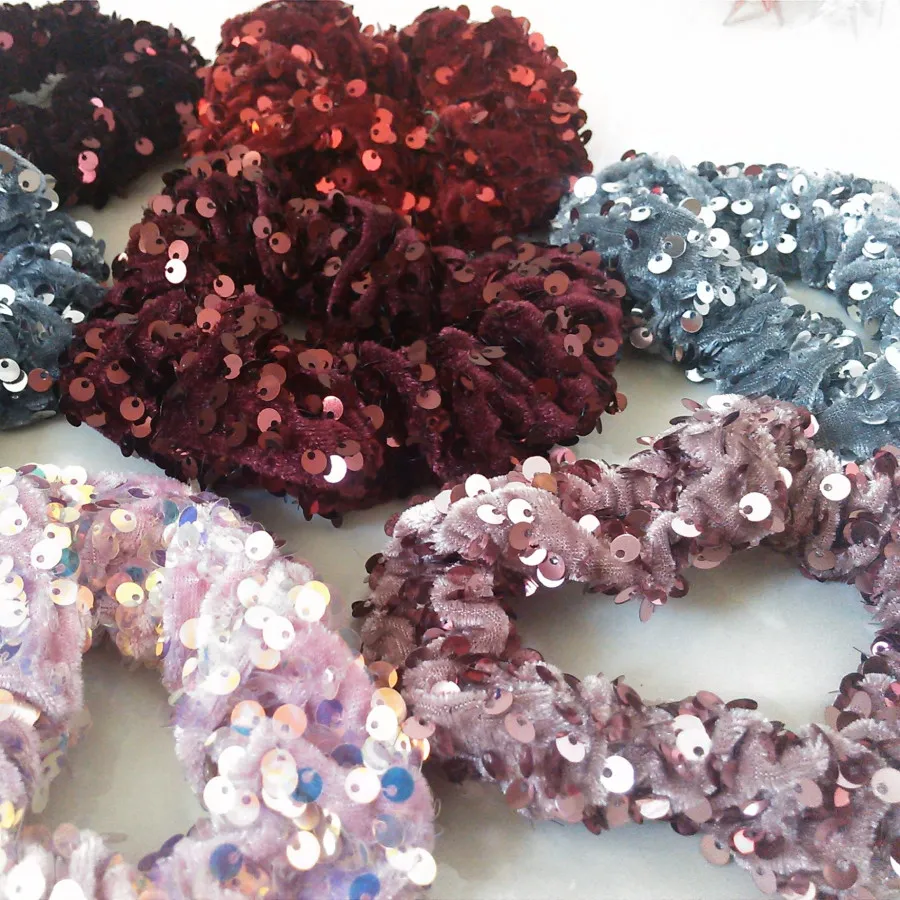 کش مو مخمل پولکی