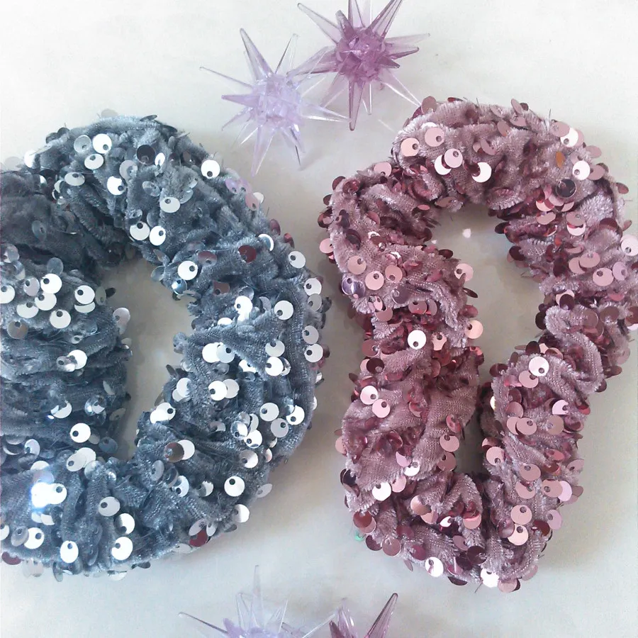 کش مو مخمل پولکی