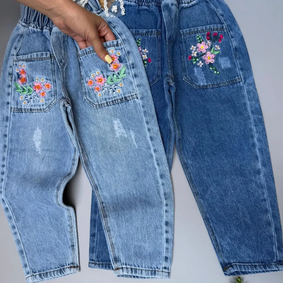 شلوار جین مام بچگانه