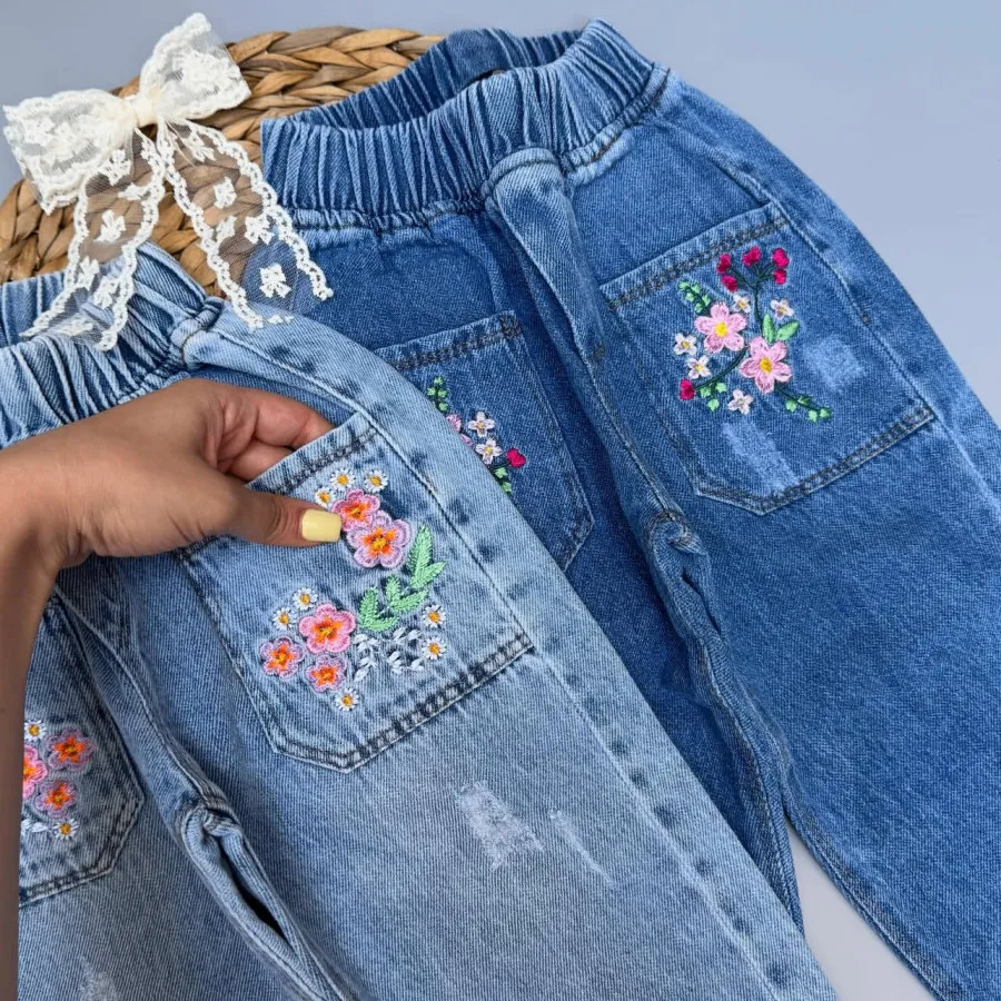 شلوار جین مام بچگانه