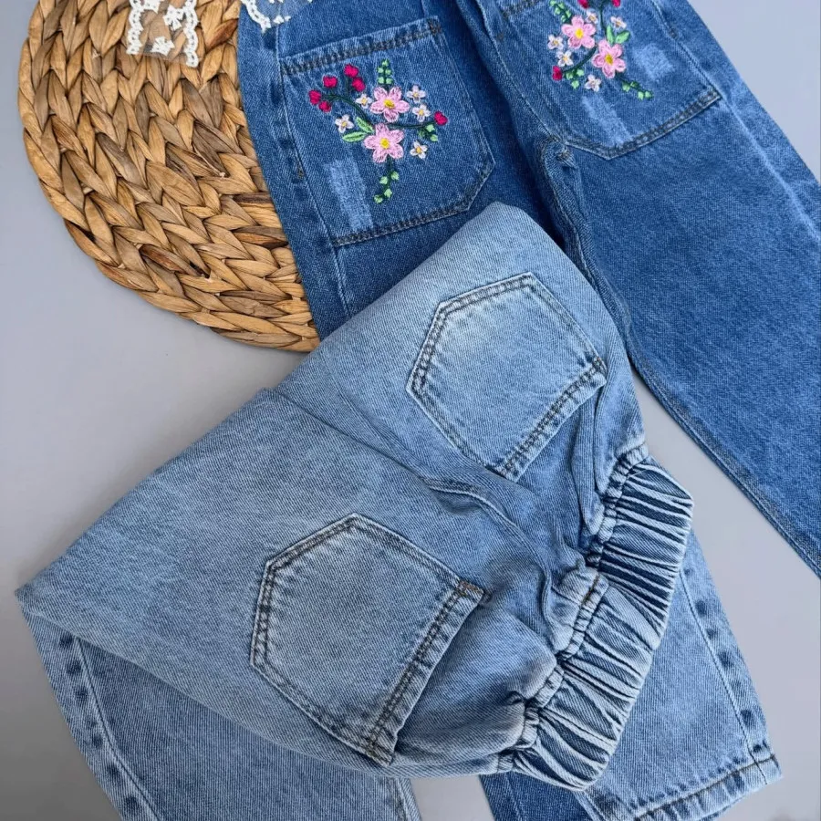 شلوار جین مام بچگانه