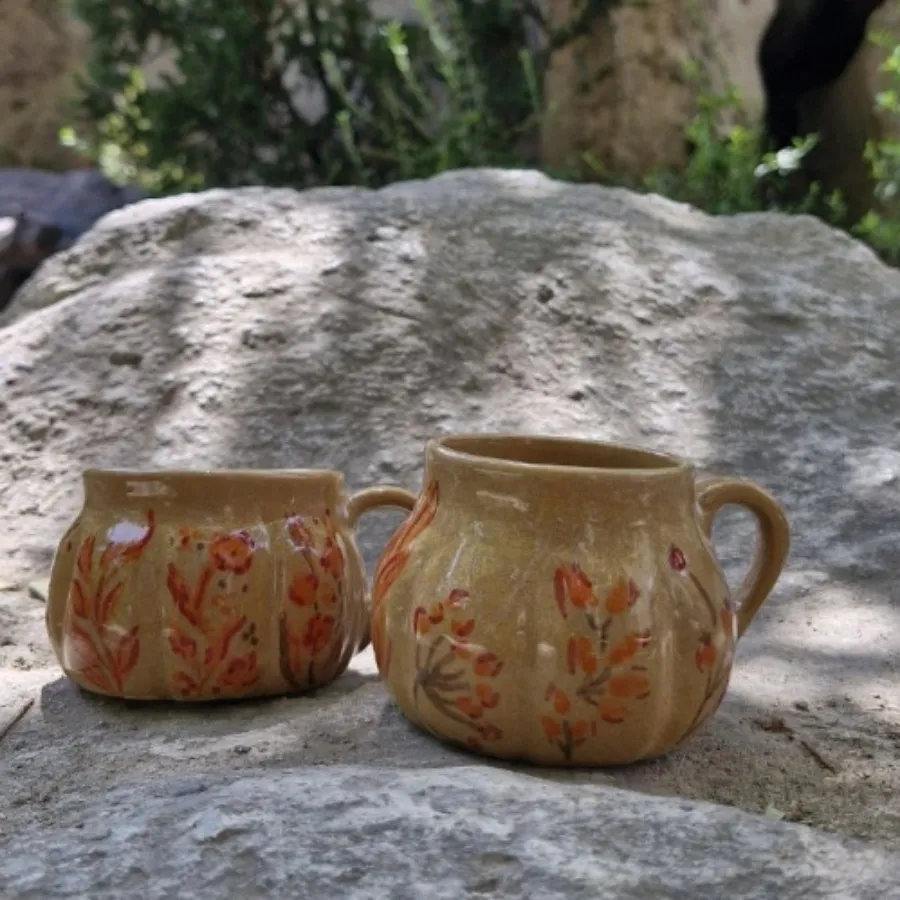 فنجان سفالی دست ساز