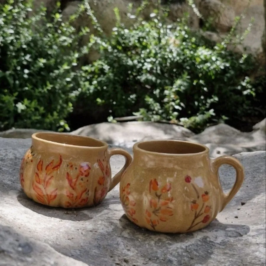 فنجان سفالی دست ساز