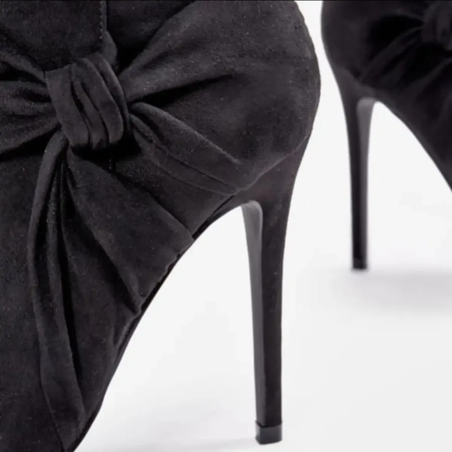 نیمبو مخمل پاشنه بلند