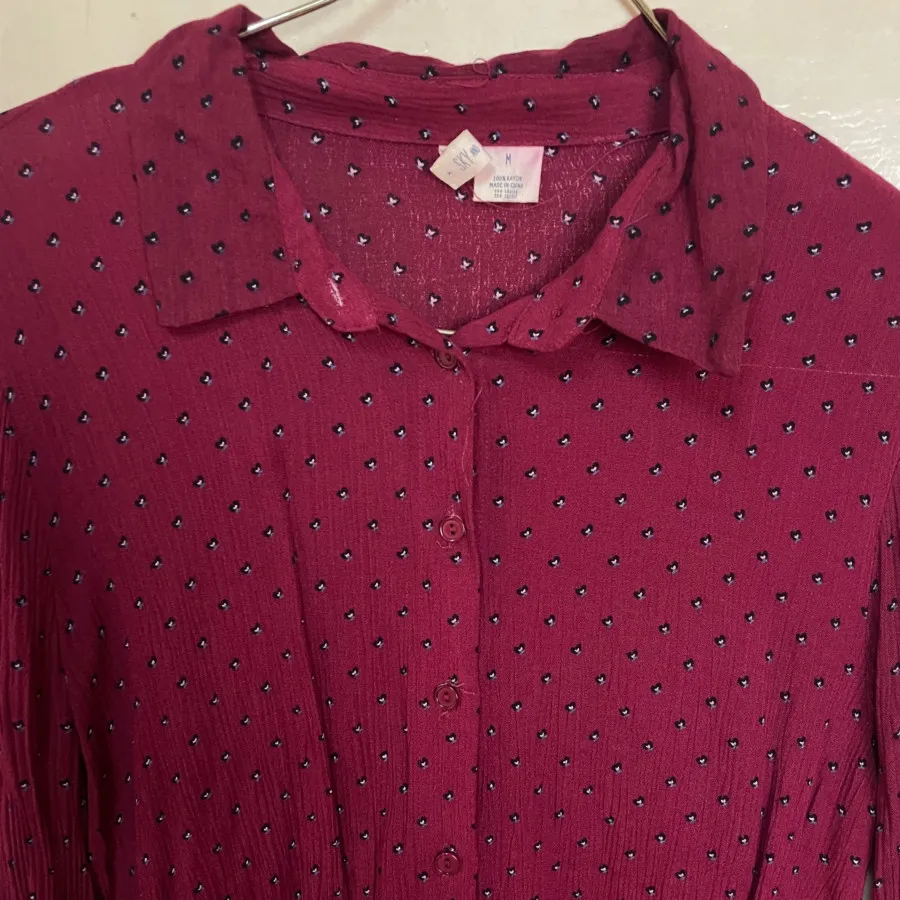 شومیز زرشکی