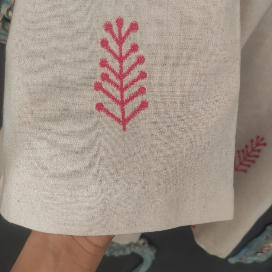 ست مانتو لینن کرمی و شال