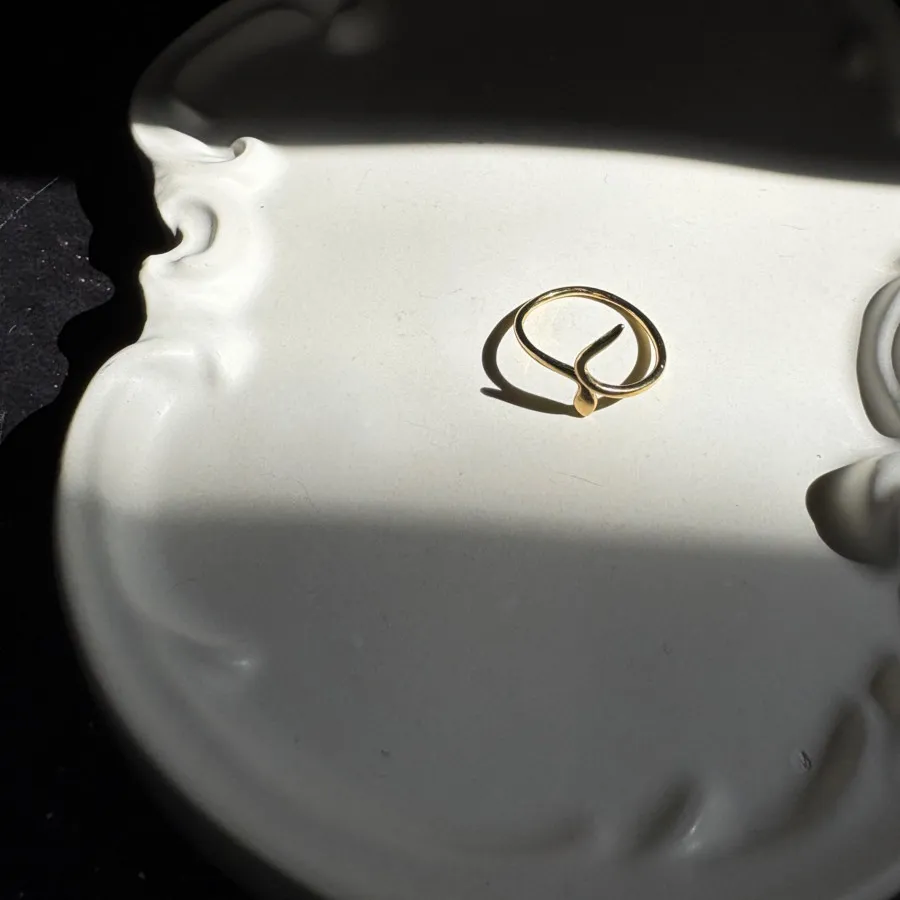 انگشتر نقره ابکاری طلا