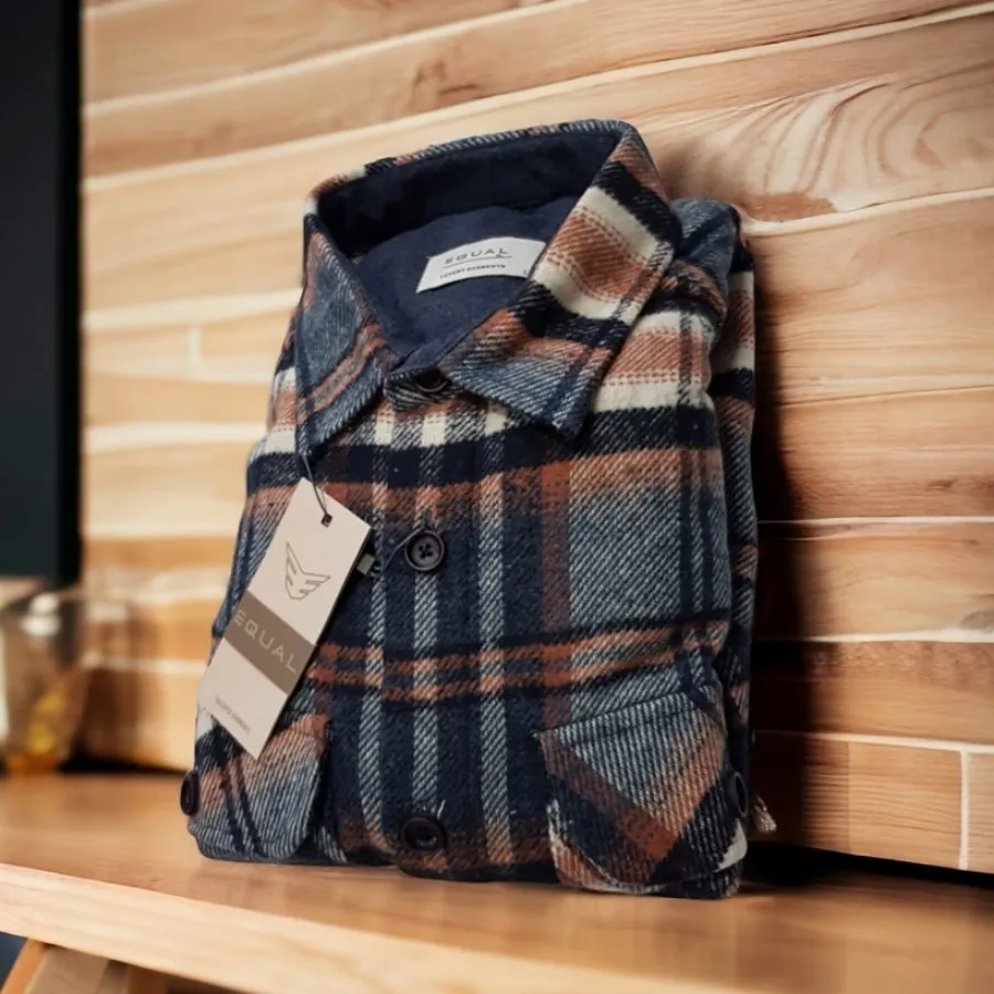 پیراهن پشمی دو جیب ترک