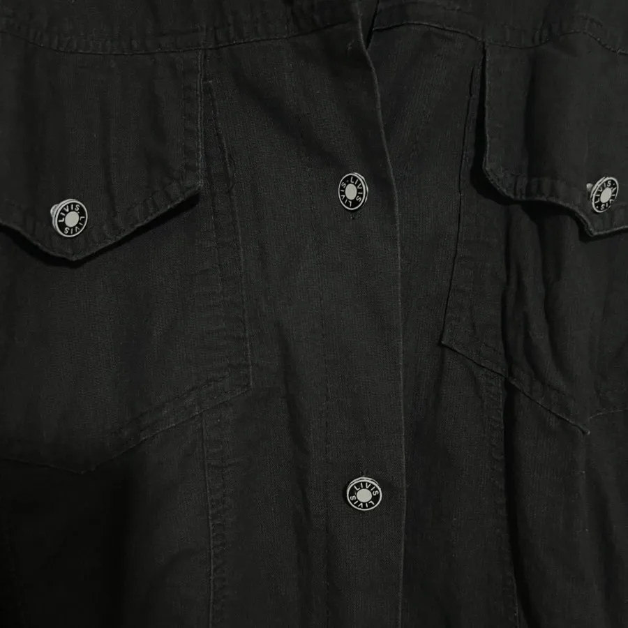 پیراهن کتان مشکی