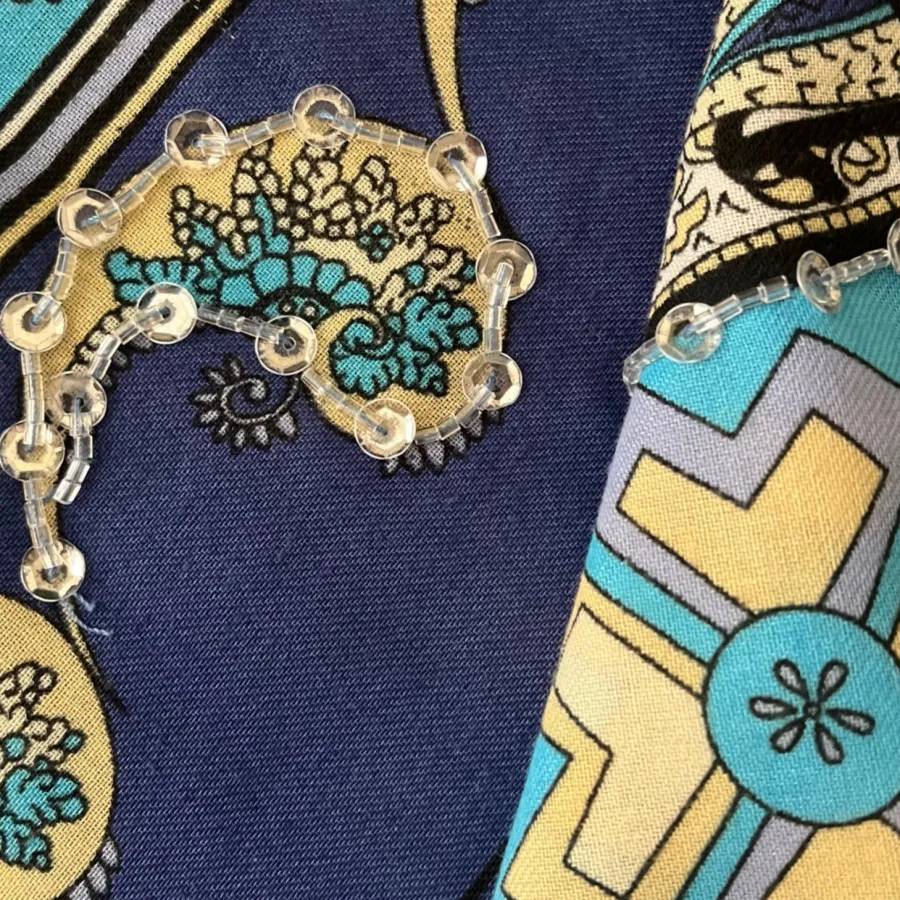 #شال #مجلسی  #پولک دوزی