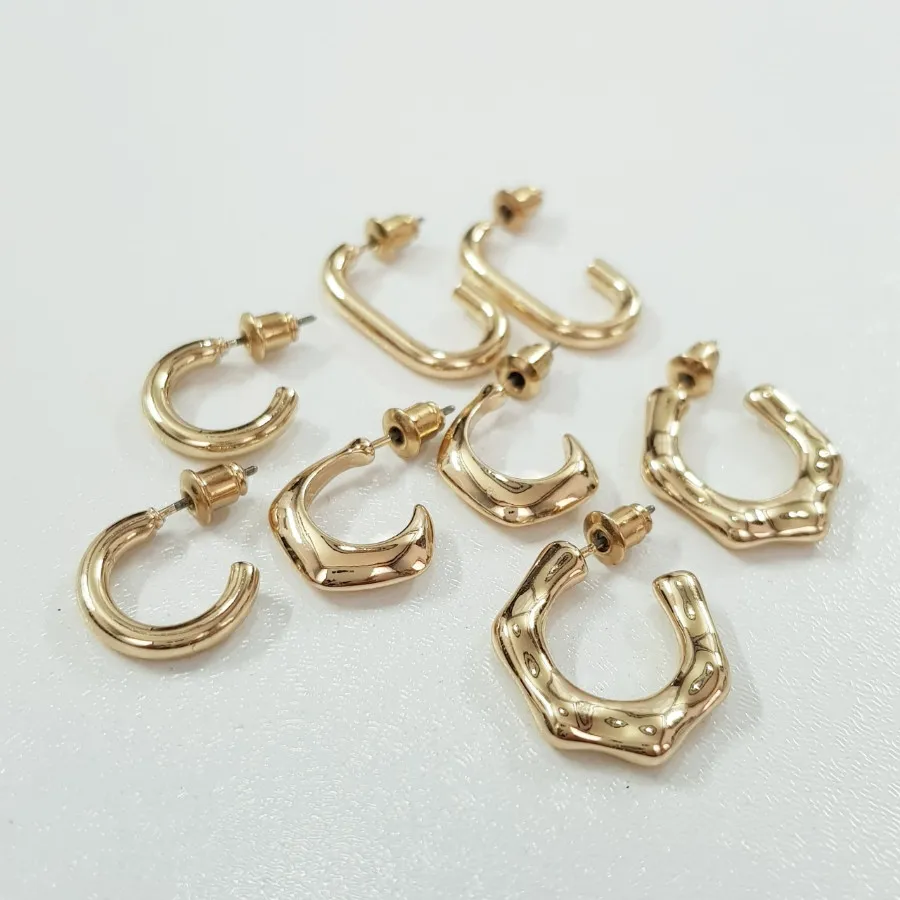 پک چهار جفتی گوشواره حلقه