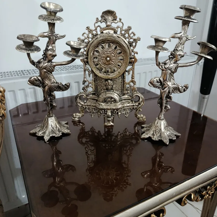 شمعدانی وساعت  آنتیک