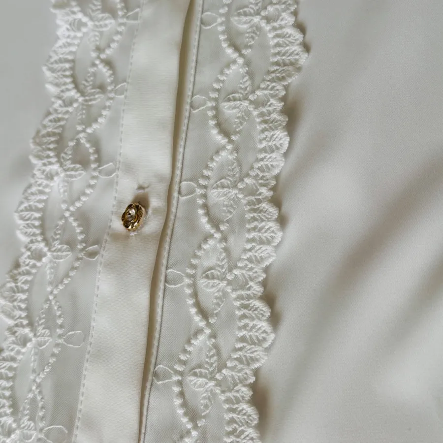 شومیز مجلسی سفید شیک