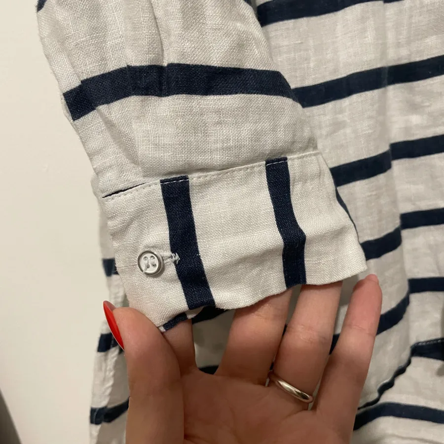 شومیز راه راه لینن زارا