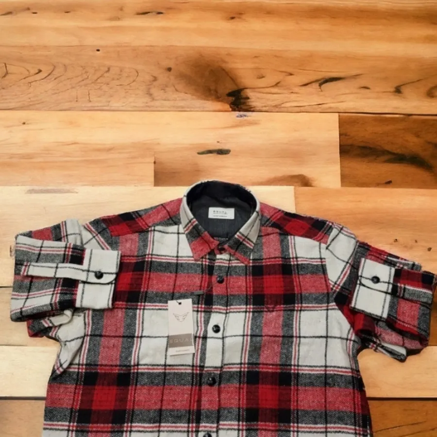 پیراهن پشمی ضخیم چهارخانه