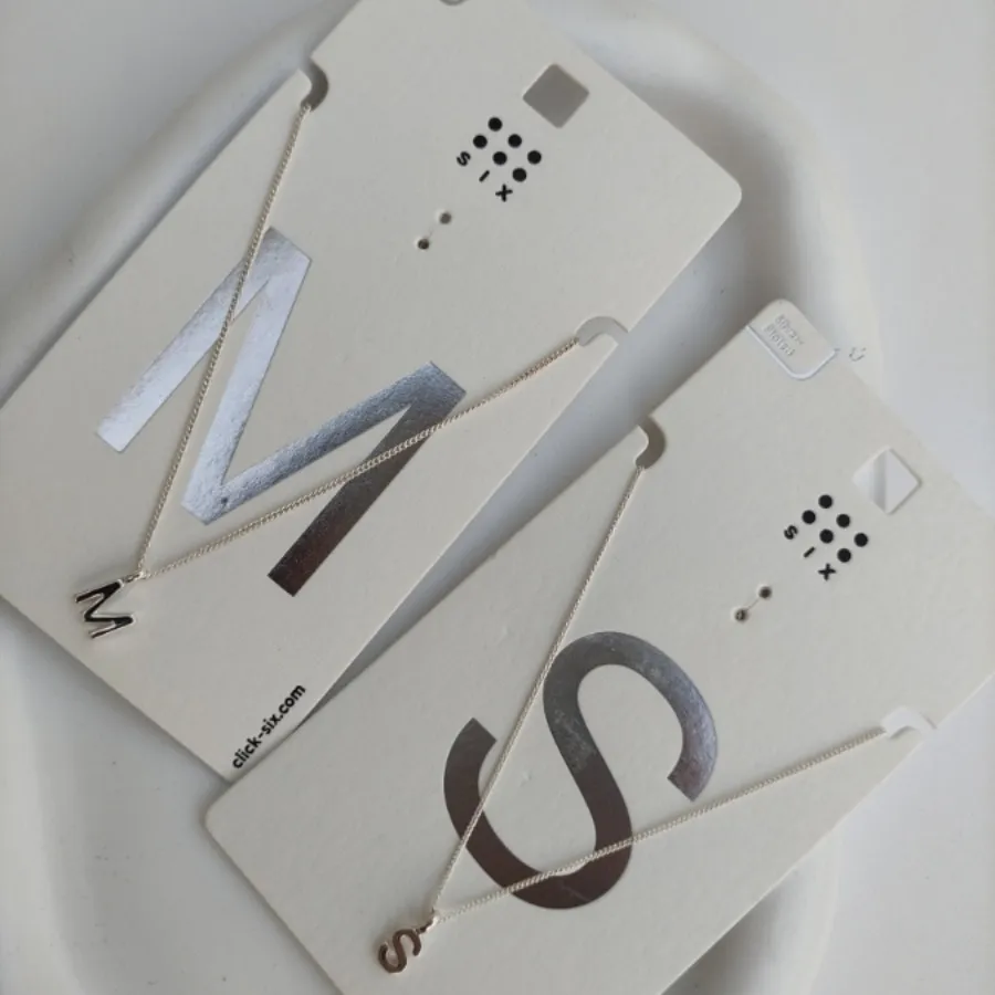 گردنبند آبکاری نقره S و M