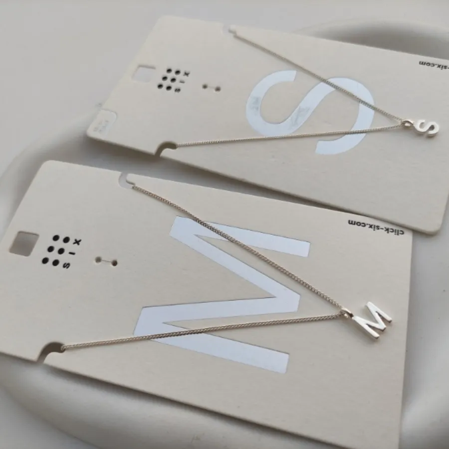 گردنبند آبکاری نقره S و M