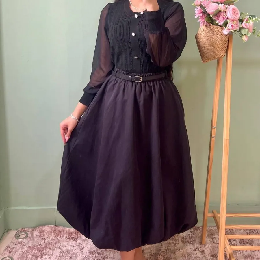 دامن جنس کتان گرم درجه یک