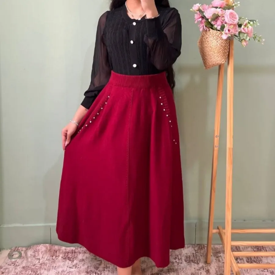 دامن جنس بافت گرم