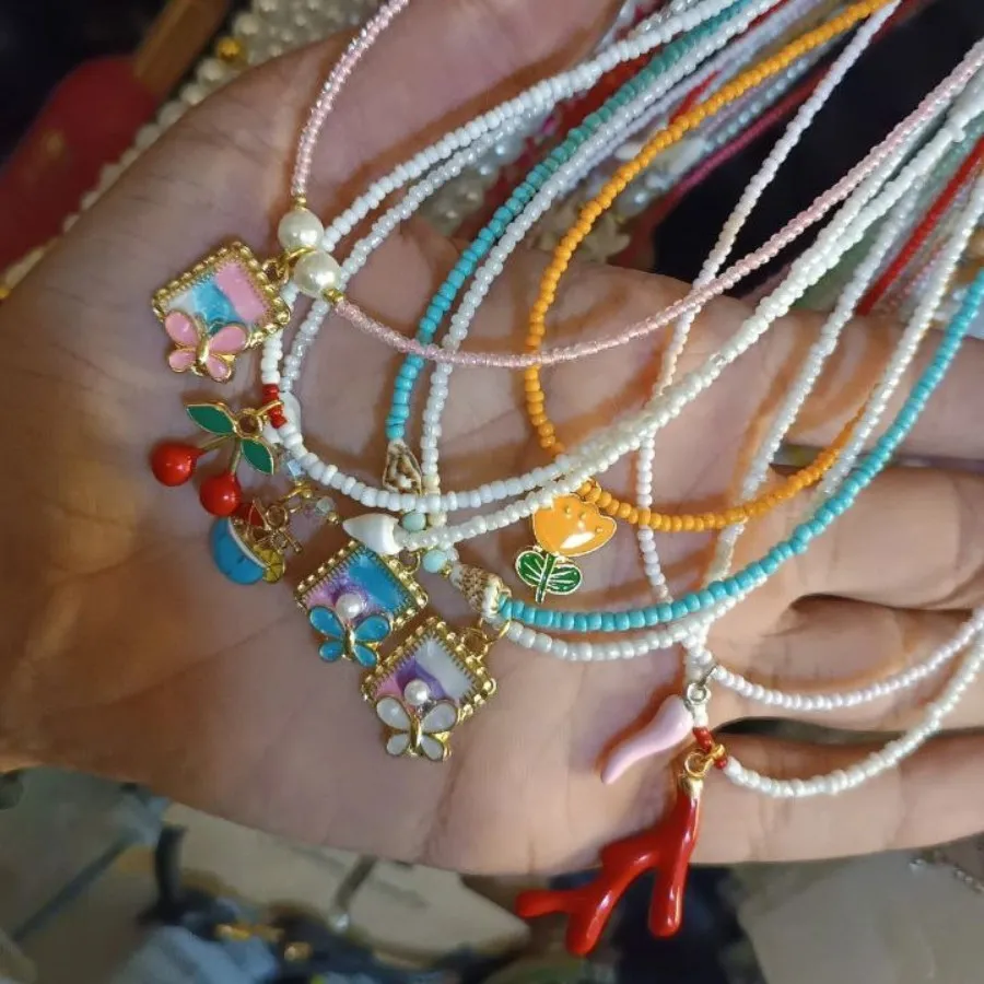 گردنبند منجوقی پلاک دار