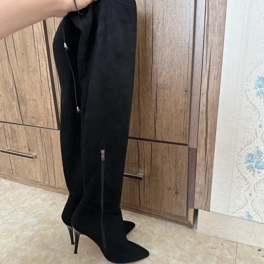 بوت بلند جیر مشکی