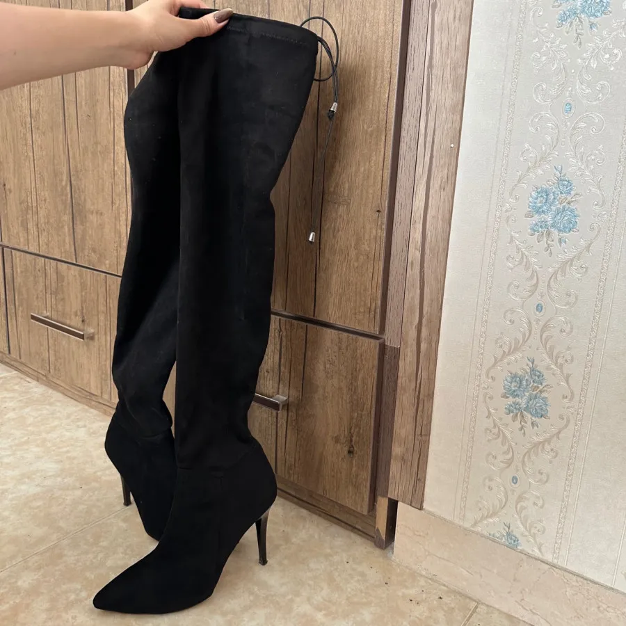 بوت بلند جیر مشکی