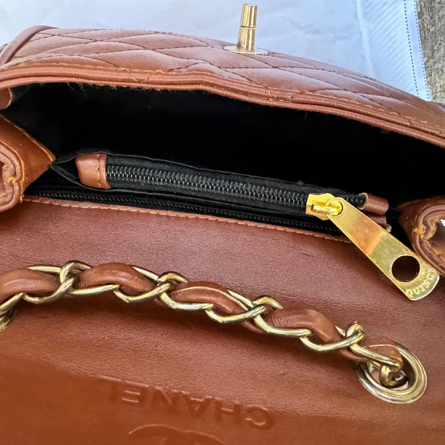 کیف دوشی چرم قهوهای