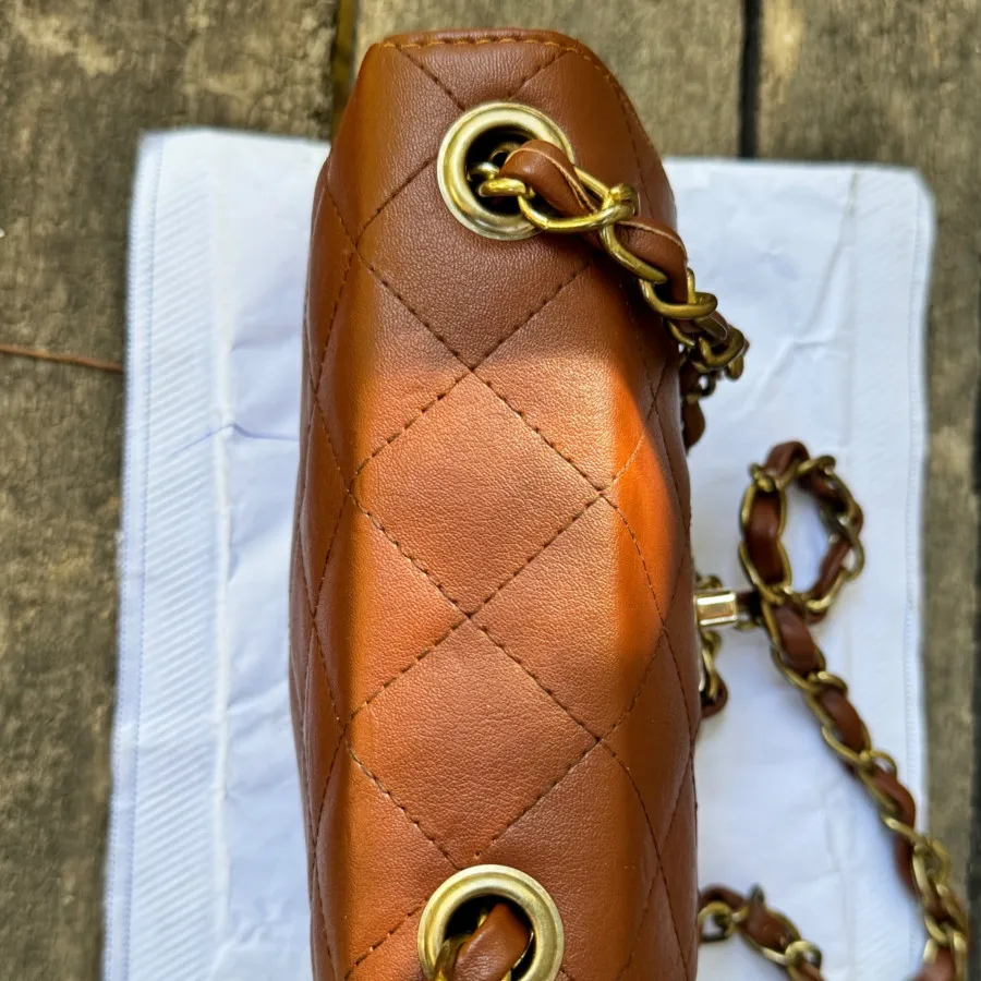 کیف دوشی چرم قهوهای