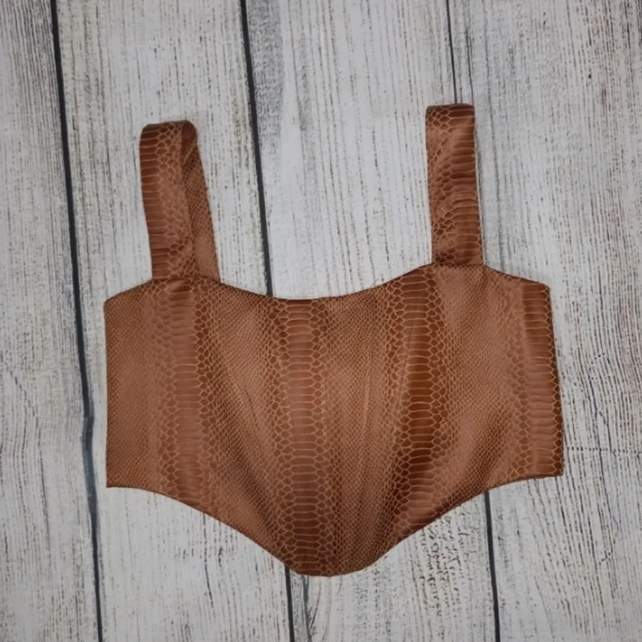 تاپ چرم فنر دوزی