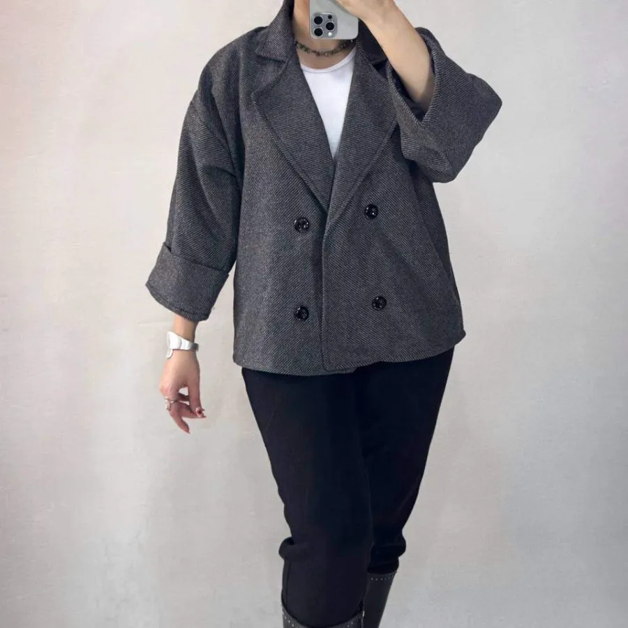 کت تک زنانه آستین پاکتی