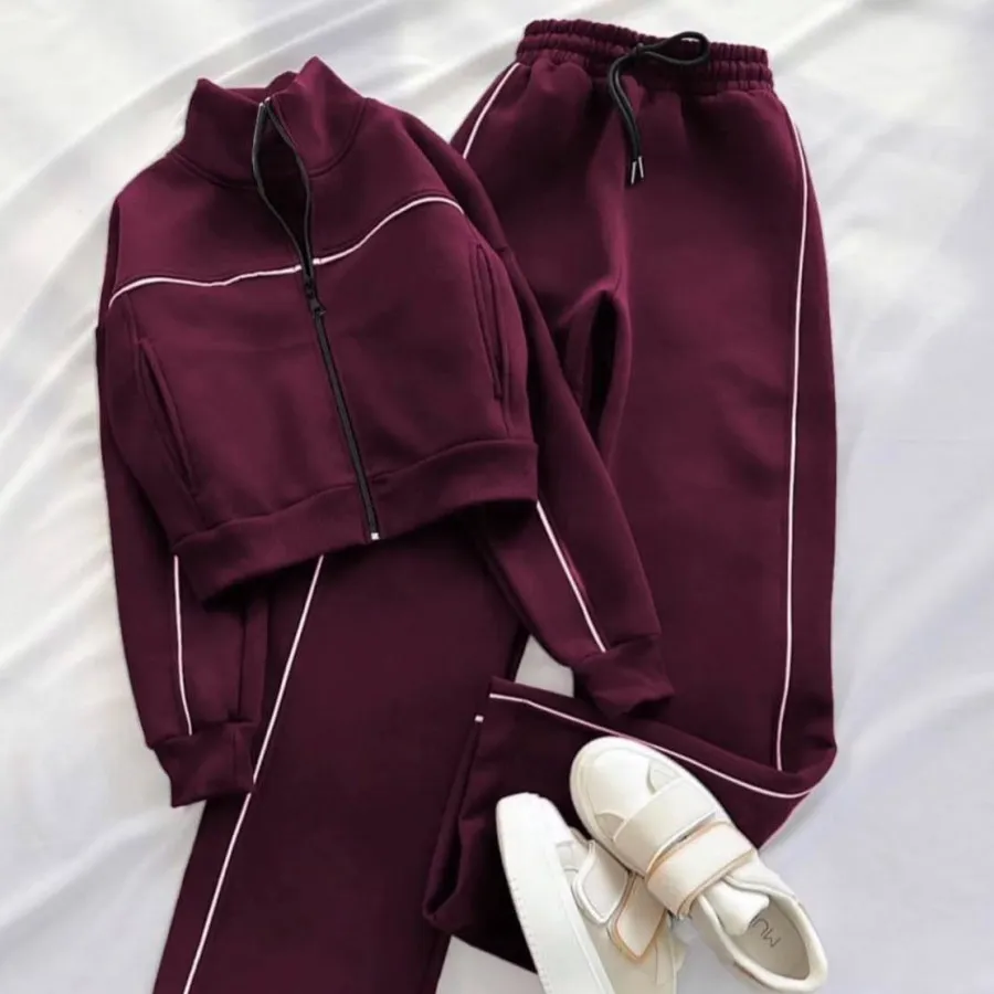 ست سویشرت شلوار مغزی دوزی