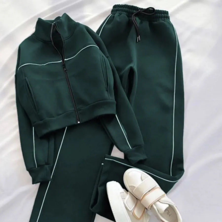 ست سویشرت شلوار مغزی دوزی