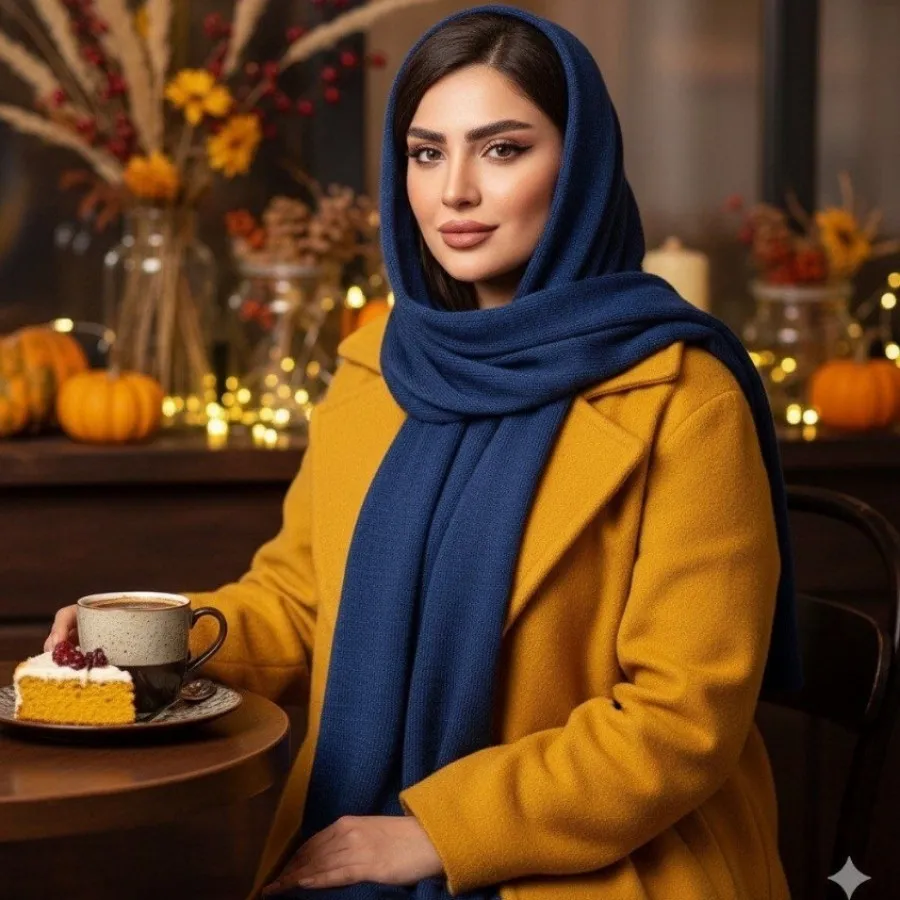 شال ریزبافت ابریشم عالی