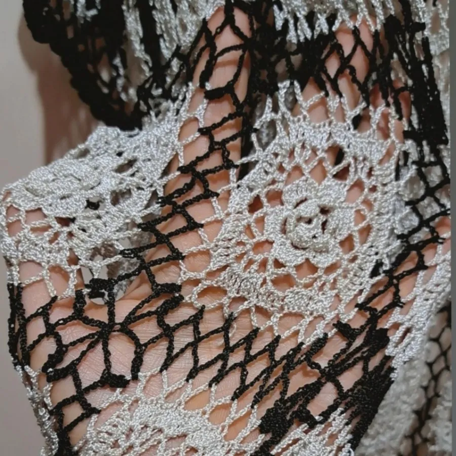 رویه لباس قلاب بافی