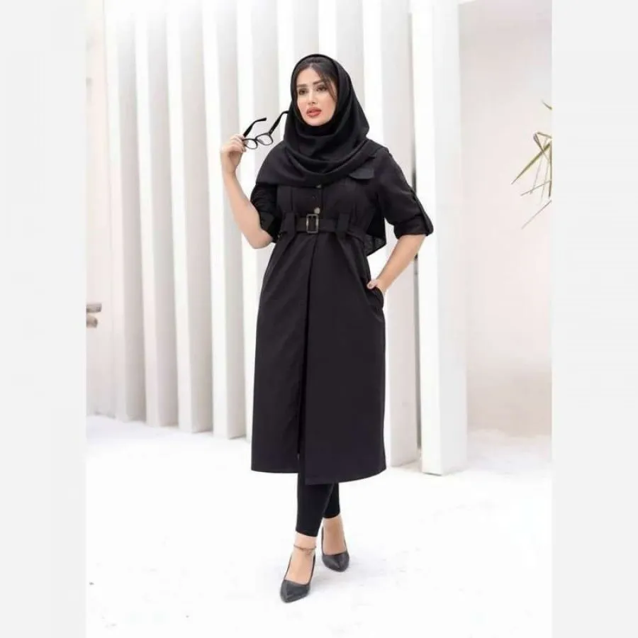 بارونی بلند زنانه مدل کمر