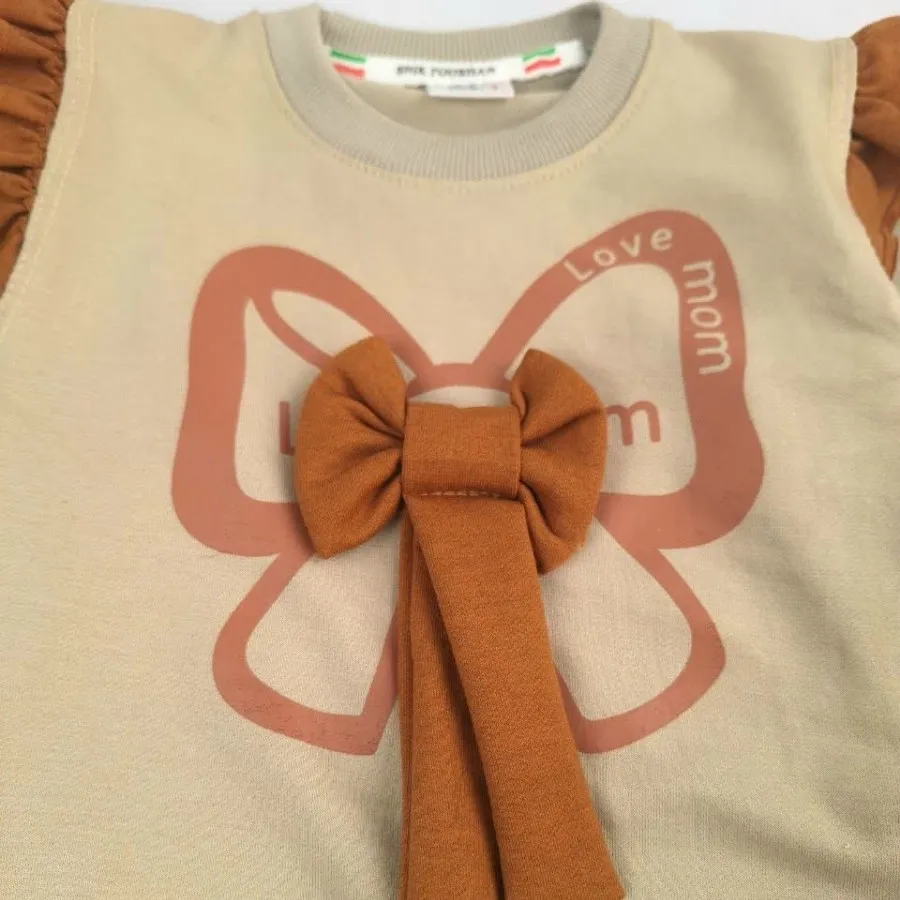 بلوز شلوار دورنگ پاپیون