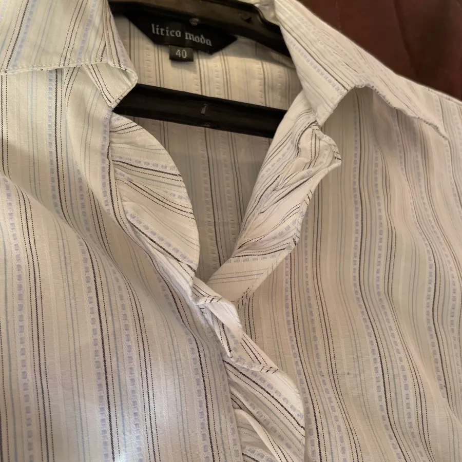 شومیز راه راه سفید