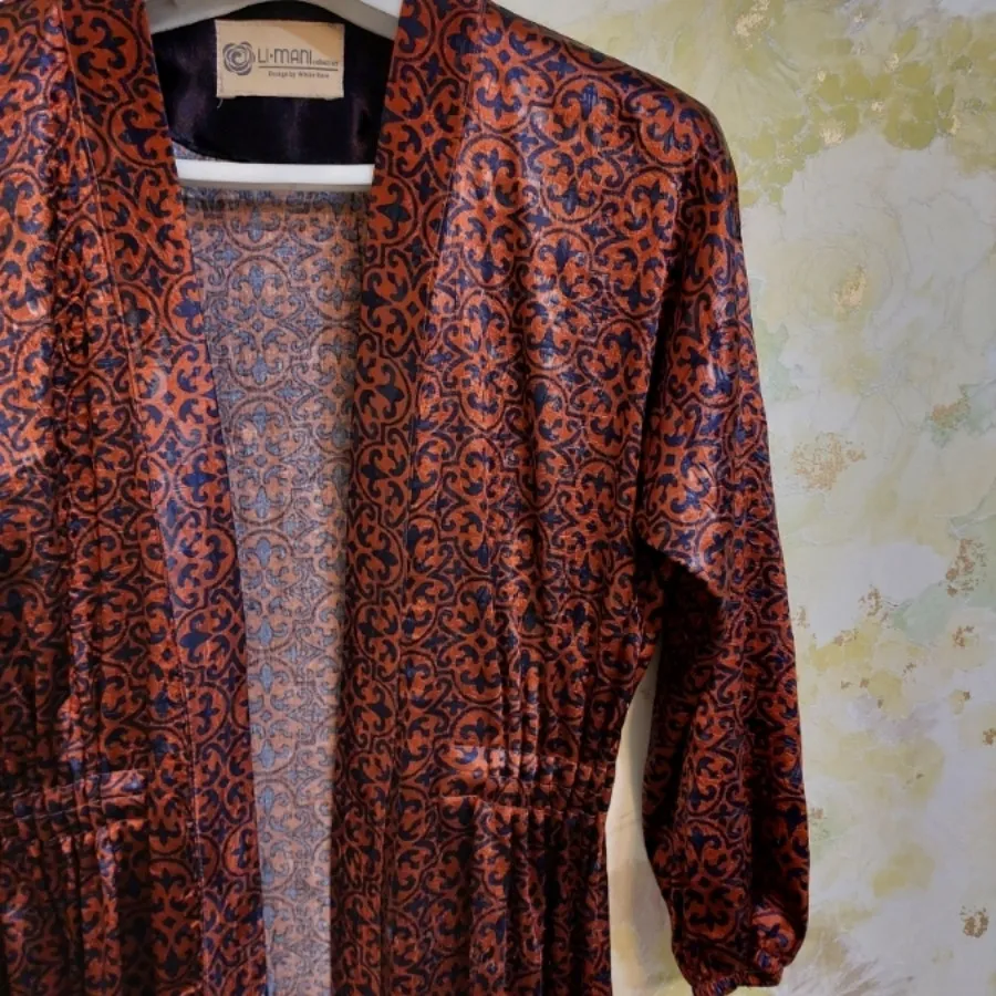 مانتو دارچینی خوشرنگ رویی