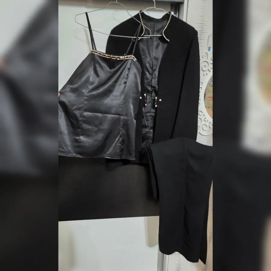 کت شلوار مشکی کرپ مازراتی